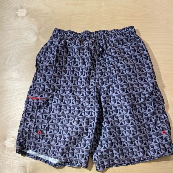 Beverly Hills Polo Club Geometric Patterned Swim Shorts XL (KC) - Picture 7 of 9